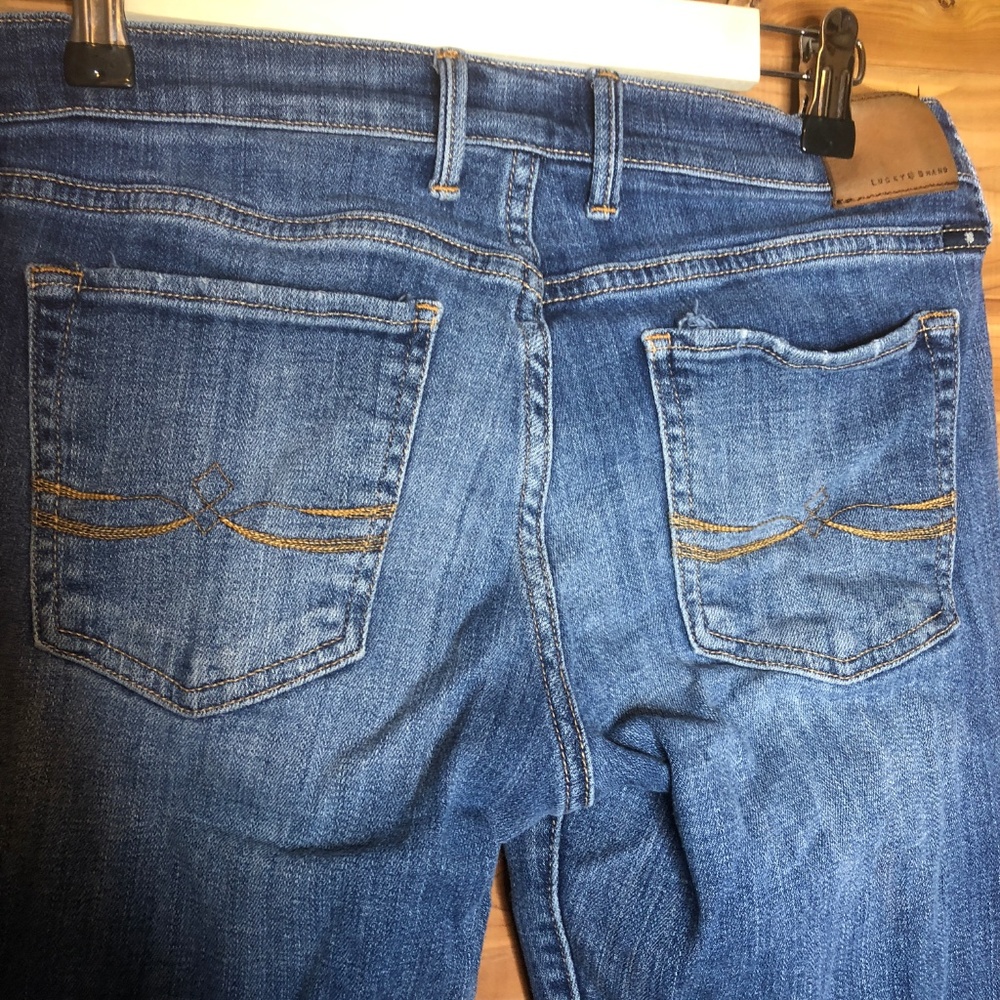 Lucky Brand Sweet N Straight Dark Wash Jeans 4 - Picture 5 of 7